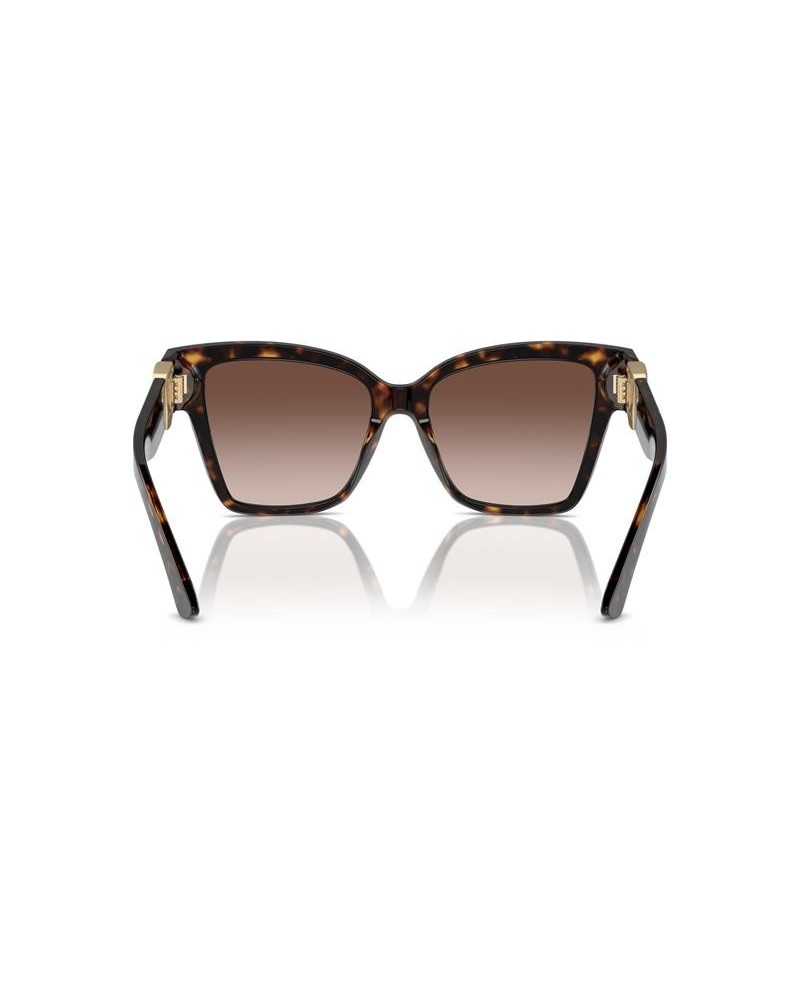 Okulary przeciwsłoneczne Dolce & Gabbana DG 4470 54 502/13 Brązowe Damskie Prostokątne