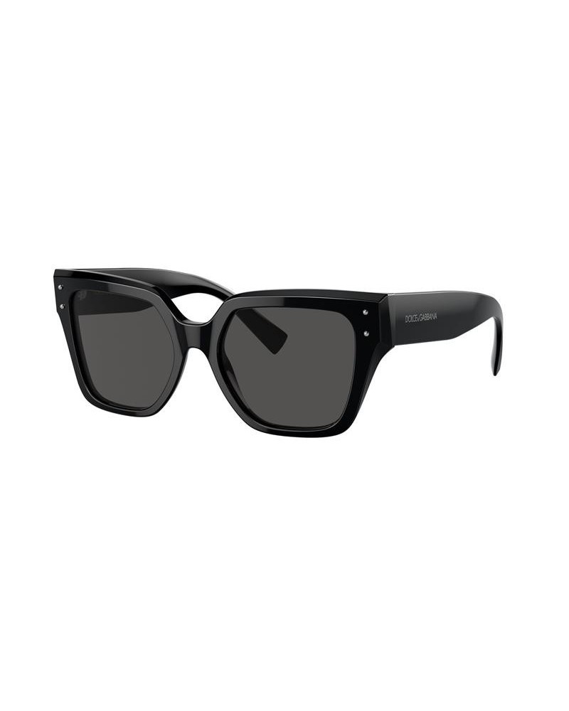 Okulary przeciwsłoneczne Dolce & Gabbana DG 4471 52 501/87 Czarne Damskie Prostokątne