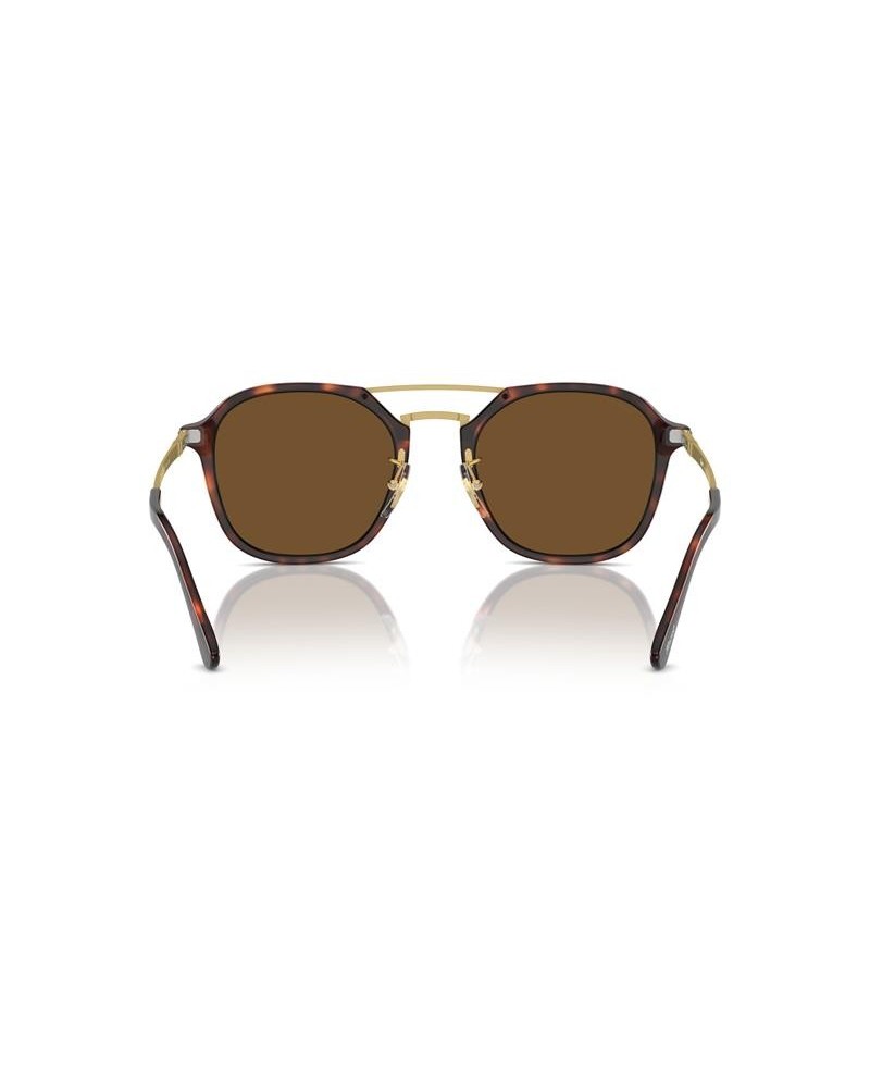 Okulary przeciwsłoneczne Persol PO 3352S 55 24/57 Brązowe Unisex Prostokątne