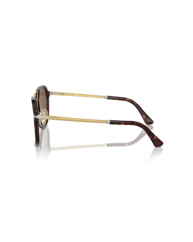 Okulary przeciwsłoneczne Persol PO 3352S 55 24/57 Brązowe Unisex Prostokątne