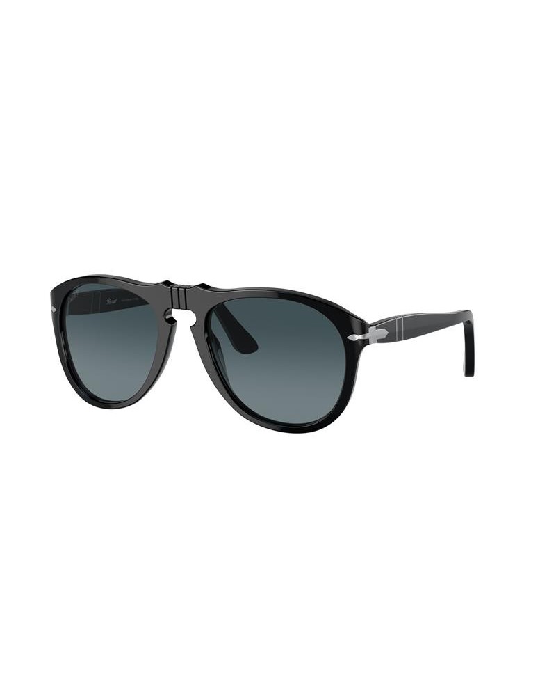 Okulary przeciwsłoneczne Persol PO 0649 56 95/S3 Czarne Męskie Aviator