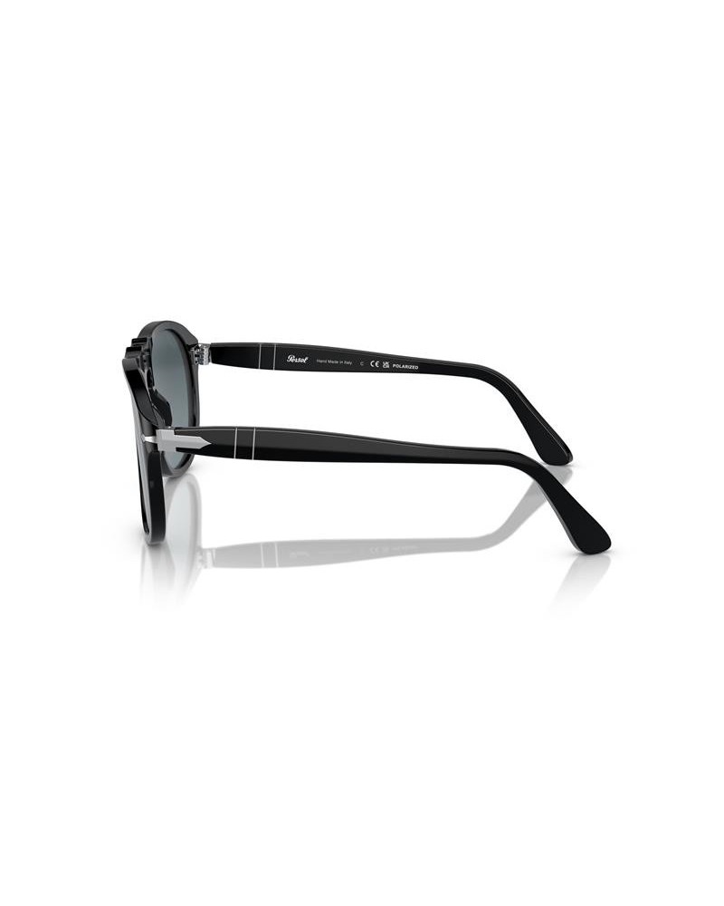 Okulary przeciwsłoneczne Persol PO 0649 56 95/S3 Czarne Męskie Aviator