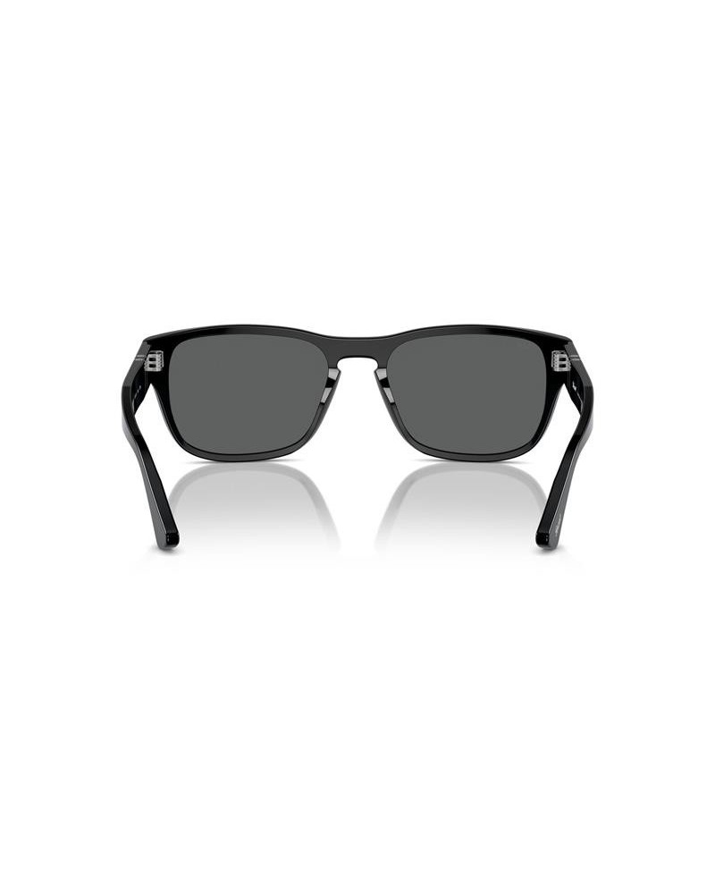 Okulary przeciwsłoneczne Persol PO 3341S 58 95/B1 Czarne Unisex Prostokątne