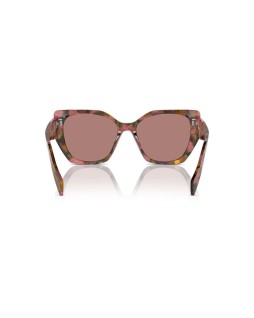 Okulary przeciwsłoneczne Prada PR 19ZS 55 18N10D Wielokolorowe Damskie Prostokątne