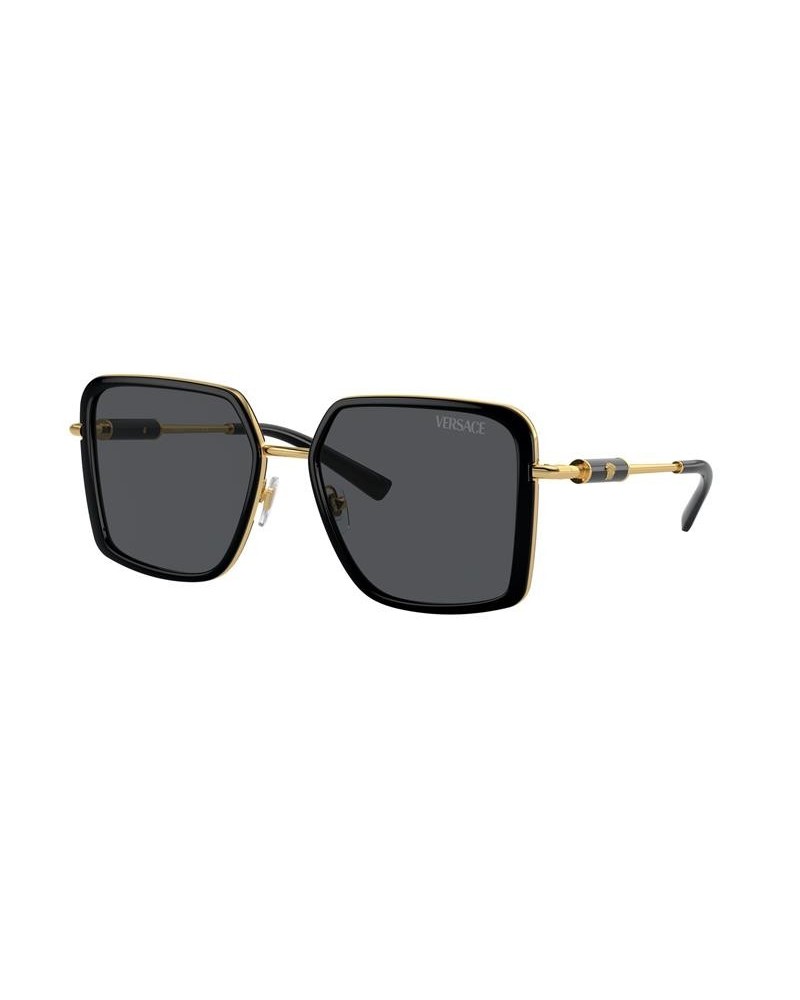 Okulary przeciwsłoneczne Versace VE 2261 56 100287 Czarne Damskie Prostokątne