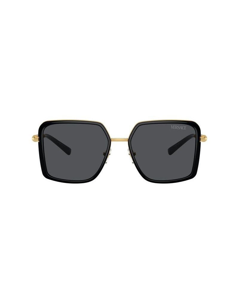 Okulary przeciwsłoneczne Versace VE 2261 56 100287 Czarne Damskie Prostokątne