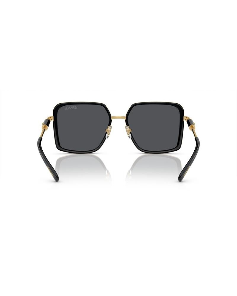 Okulary przeciwsłoneczne Versace VE 2261 56 100287 Czarne Damskie Prostokątne