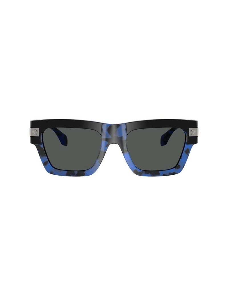 Okulary przeciwsłoneczne Versace VE 4464 55 545887 Niebieskie Męskie Prostokątne