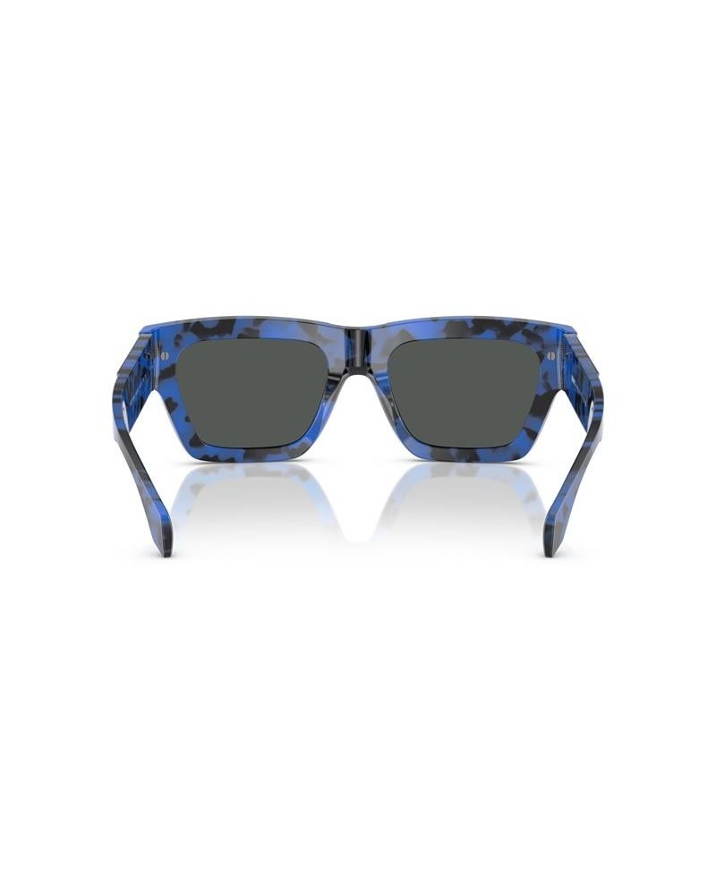 Okulary przeciwsłoneczne Versace VE 4464 55 545887 Niebieskie Męskie Prostokątne