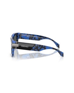 Okulary przeciwsłoneczne Versace VE 4464 55 545887 Niebieskie Męskie Prostokątne