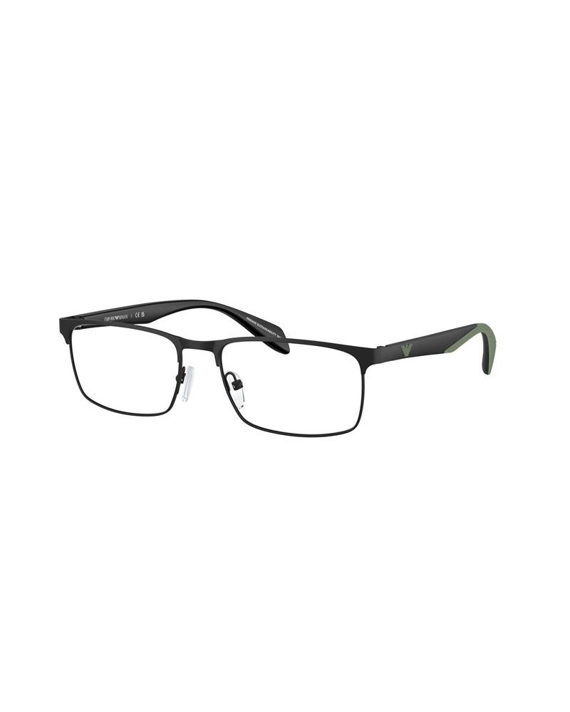 Okulary korekcyjne Emporio Armani EA 1149 56 3001 Czarne Męskie Prostokątne