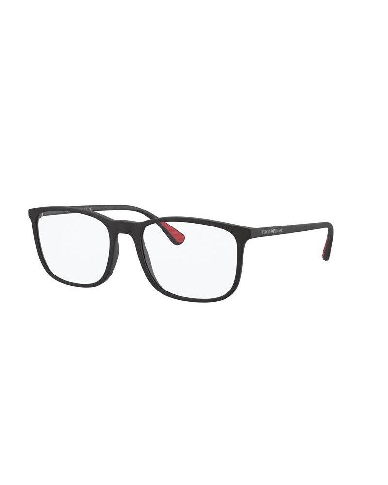 Okulary korekcyjne Emporio Armani EA 3177 55 5042 Czarne Męskie Prostokątne