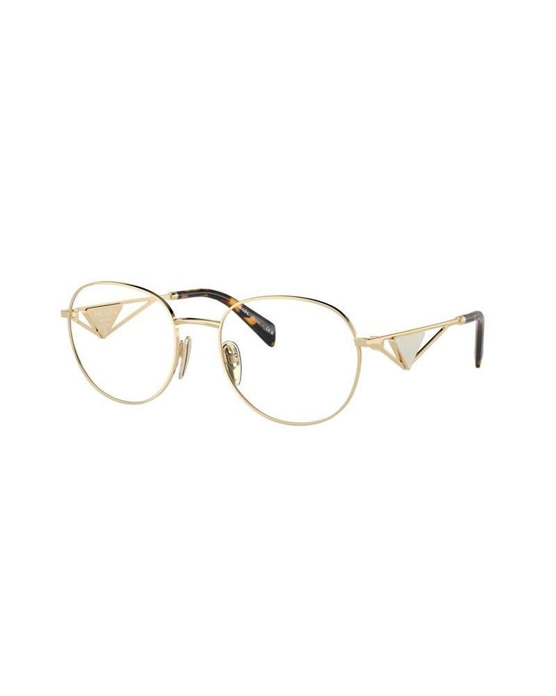 Okulary korekcyjne Prada PR A50V 54 ZVN1O1 Złoty Damskie Owalne