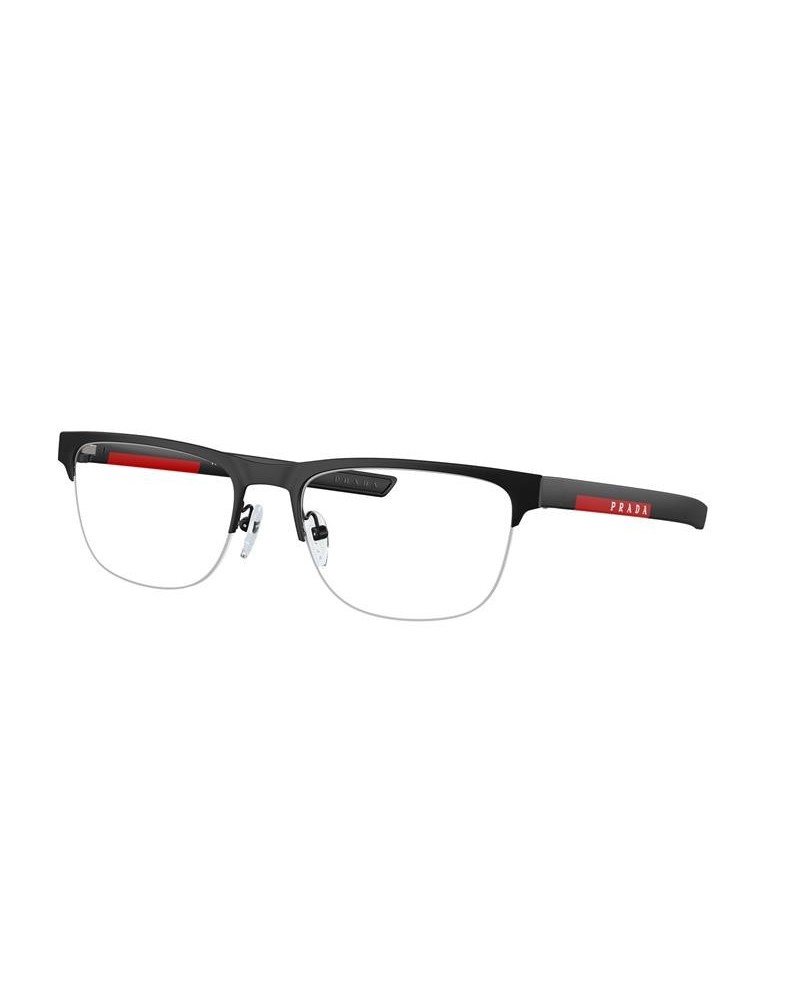 Okulary korekcyjne Prada PS 51QV 57 1BO1O1 Czarne Męskie Geometryczne
