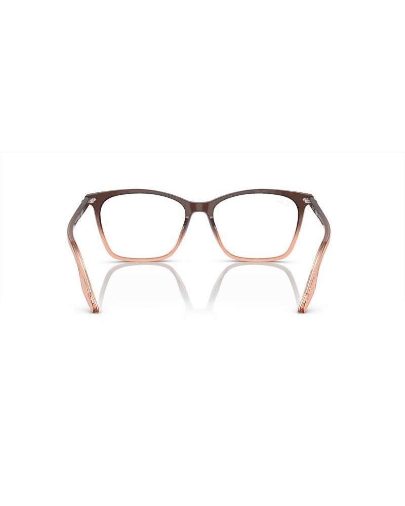 Okulary korekcyjne Ray-Ban RX 5422 54 8312 Brązowe Damskie Kocie