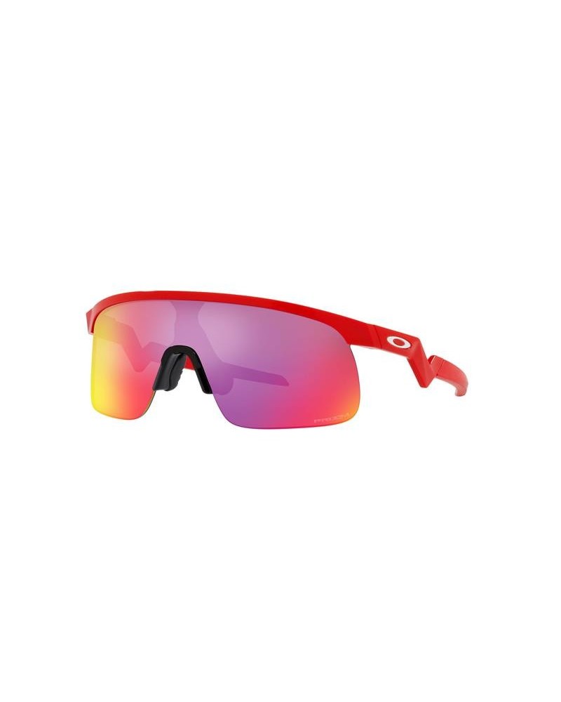 Okulary przeciwsłoneczne Oakley OJ 9010 23 901002 RESISTOR Czerwone Męskie Prostokątne