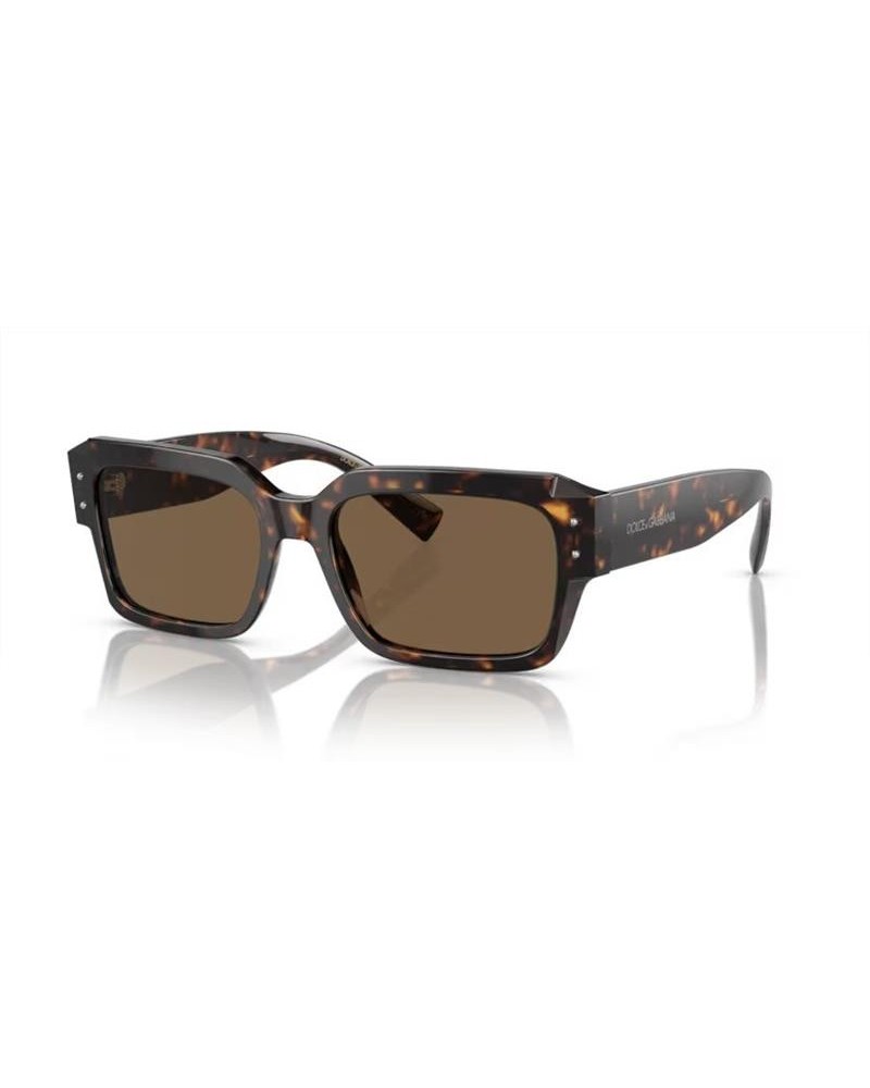 Okulary przeciwsłoneczne Dolce & Gabbana DG 4460 56 502/73 Brązowe Męskie Prostokątne