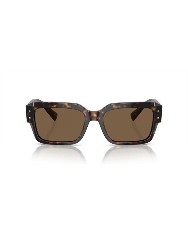 Okulary przeciwsłoneczne Dolce & Gabbana DG 4460 56 502/73 Brązowe Męskie Prostokątne