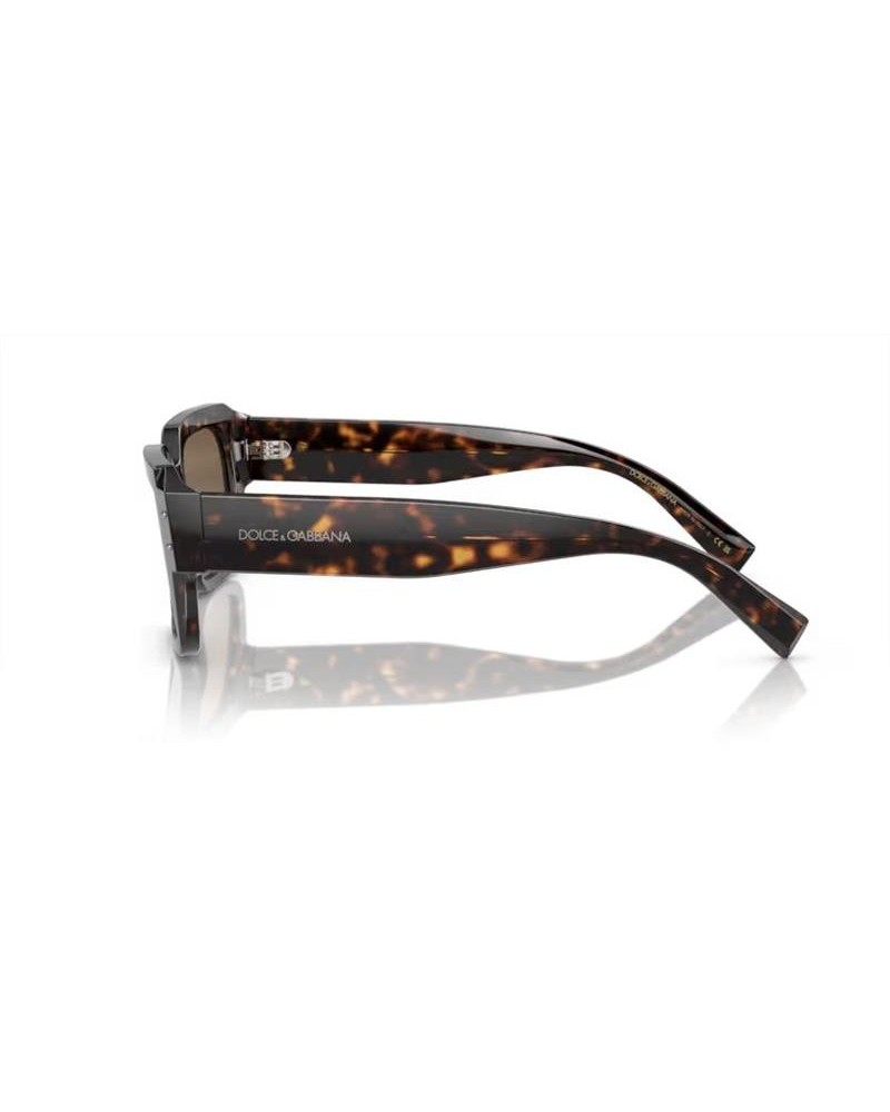 Okulary przeciwsłoneczne Dolce & Gabbana DG 4460 56 502/73 Brązowe Męskie Prostokątne