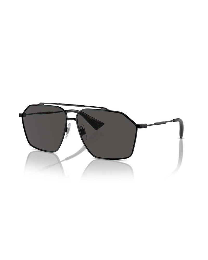 Okulary przeciwsłoneczne Dolce & Gabbana DG 2303 61 01/87 Czarne Męskie Aviator