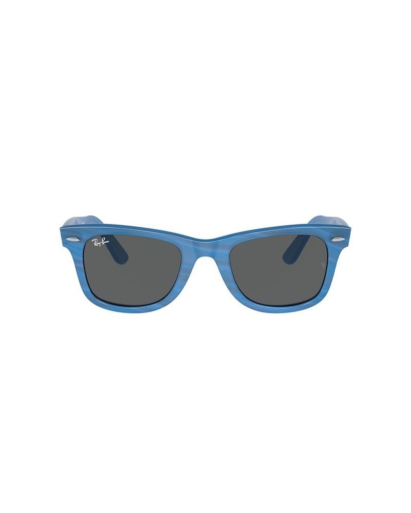 Okulary przeciwsłoneczne Ray-Ban RB 2140 50 1409B1 WAYFARER Transitions® Niebieskie Unisex Prostokątne