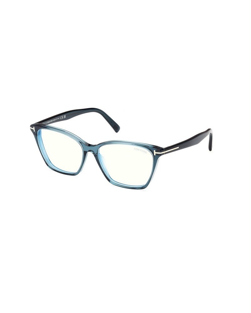 Okulary korekcyjne Tom Ford FT 5949-B 56 092 Niebieskie Damskie Kocie