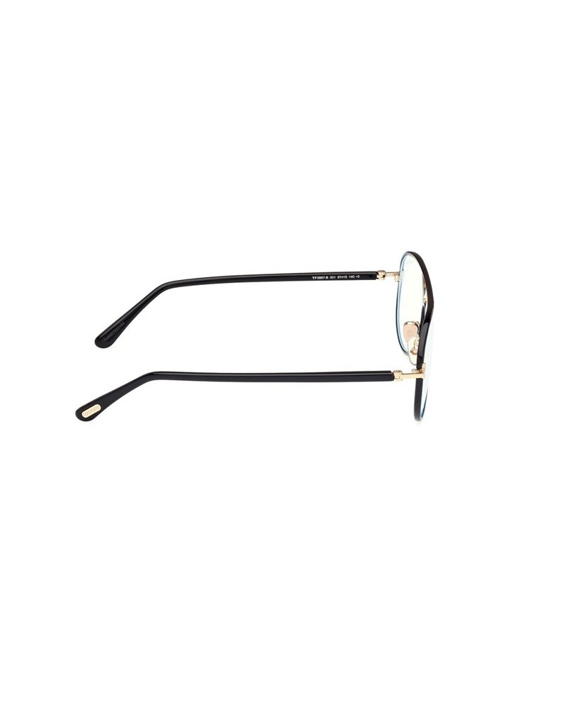 Okulary korekcyjne Tom Ford FT 5897-B 57 001 Czarne Męskie Aviator