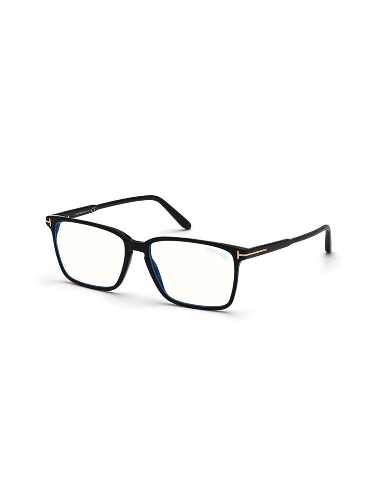 Okulary korekcyjne Tom Ford FT 5696-B 54 001 Czarne Unisex Prostokątne
