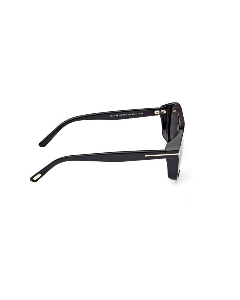 Okulary przeciwsłoneczne Tom Ford FT 1022 58 01A Czarne Męskie Aviator