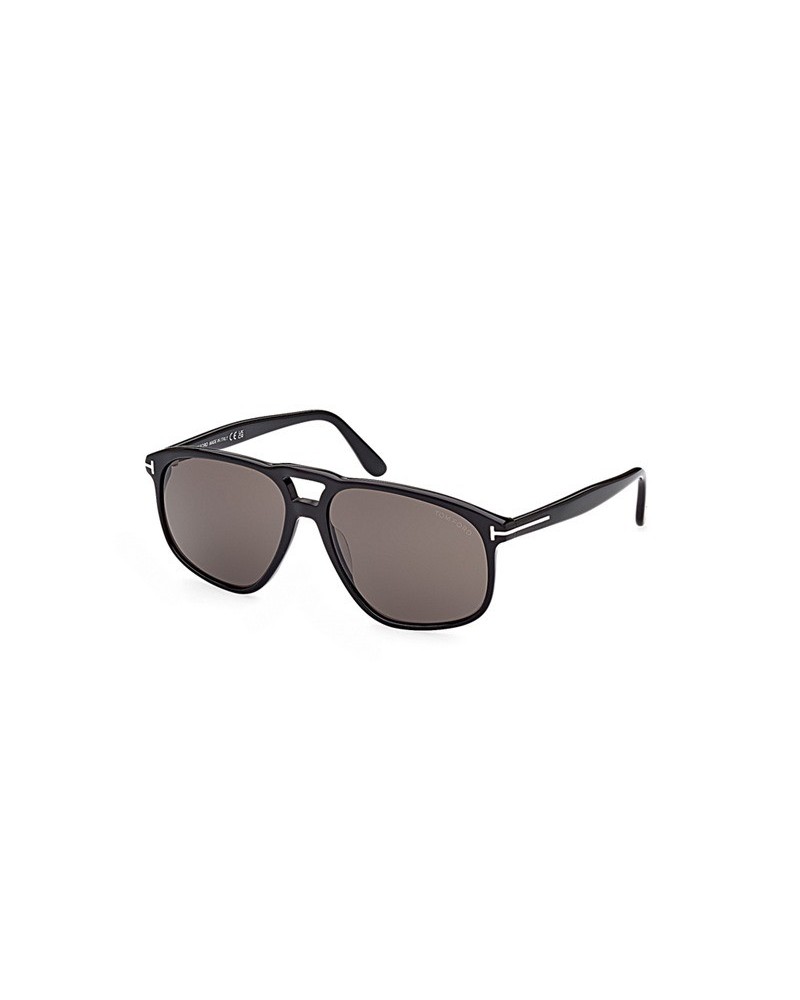 Okulary przeciwsłoneczne Tom Ford FT 1000 58 01A Czarne Męskie Prostokątne