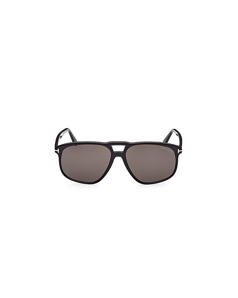 Okulary przeciwsłoneczne Tom Ford FT 1000 58 01A Czarne Męskie Prostokątne