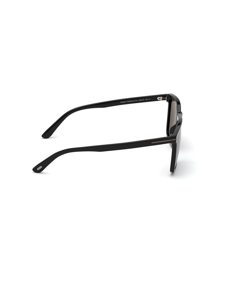 Okulary przeciwsłoneczne Tom Ford FT 0832-N 59 01A Czarne Męskie Prostokątne