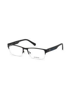 Okulary korekcyjne Guess GU 50017 56 002 Czarne Unisex Prostokątne