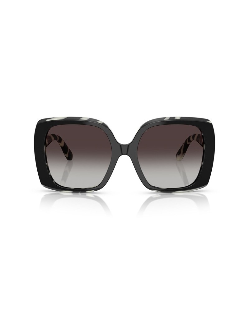 Okulary przeciwsłoneczne Dolce & Gabbana DG 4475 56 33728G Czarne Damskie Prostokątne
