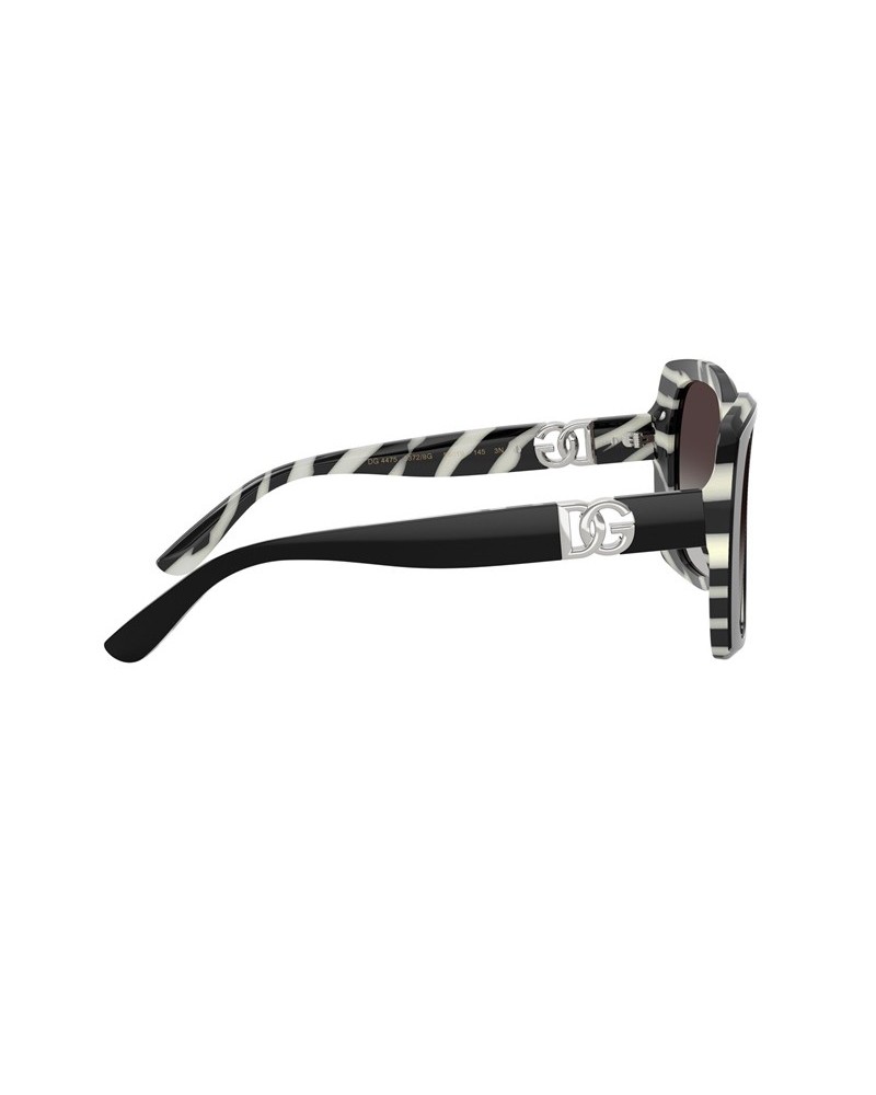 Okulary przeciwsłoneczne Dolce & Gabbana DG 4475 56 33728G Czarne Damskie Prostokątne