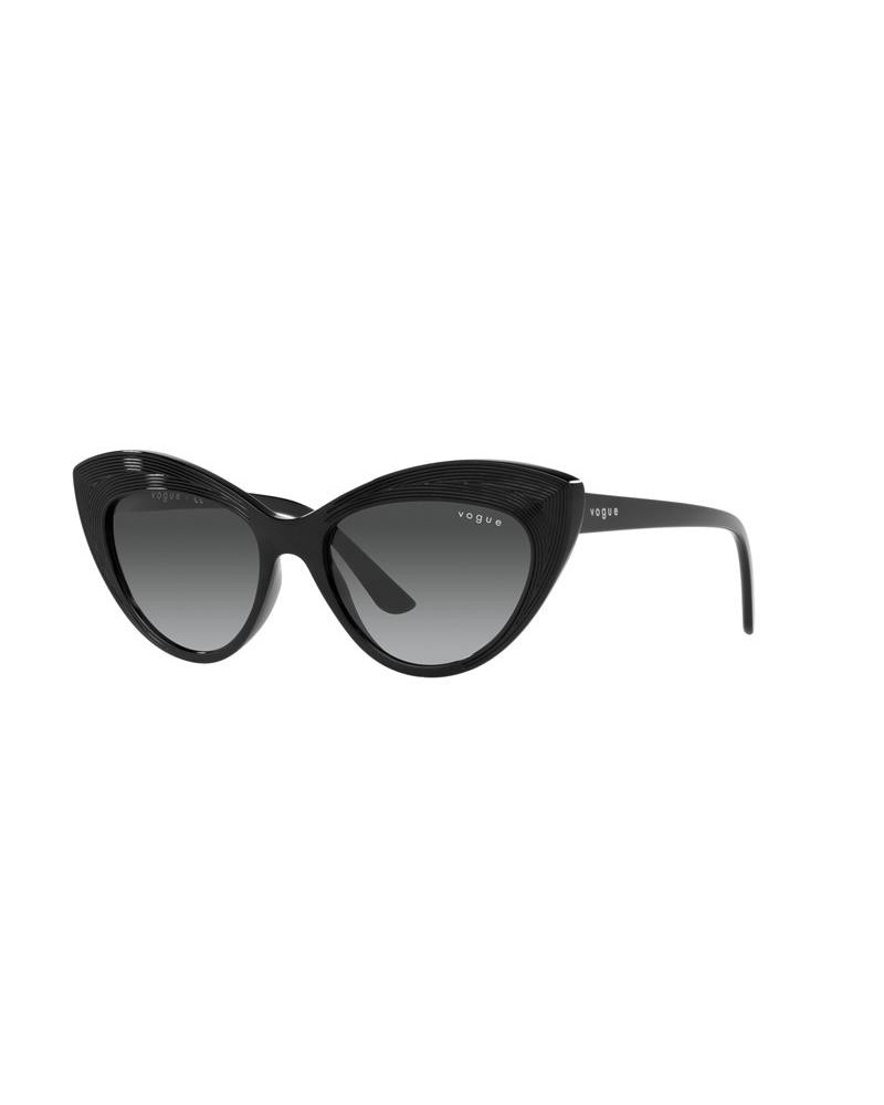 Okulary przeciwsłoneczne Vogue VO 5377S 52 W44/11 Czarne Damskie Kocie