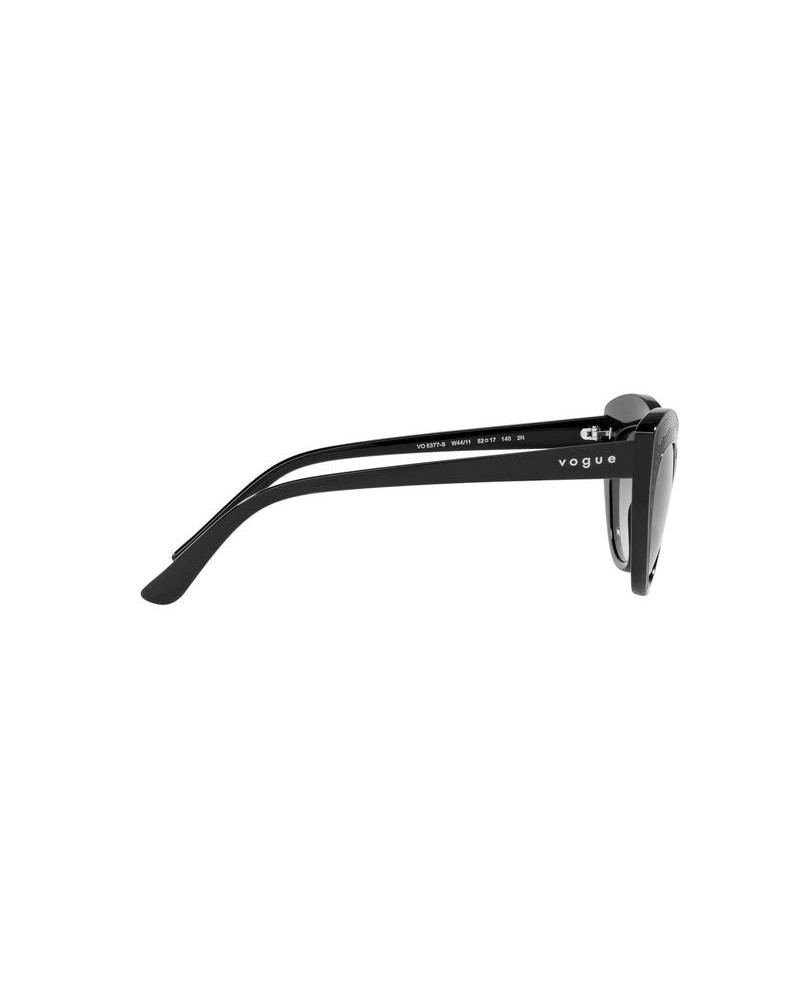 Okulary przeciwsłoneczne Vogue VO 5377S 52 W44/11 Czarne Damskie Kocie