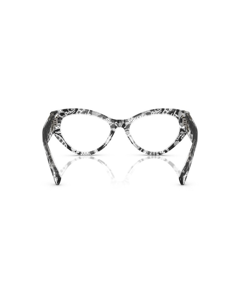 Okulary korekcyjne Dolce & Gabbana DG 3403 54 3287 Czarne Damskie Kocie