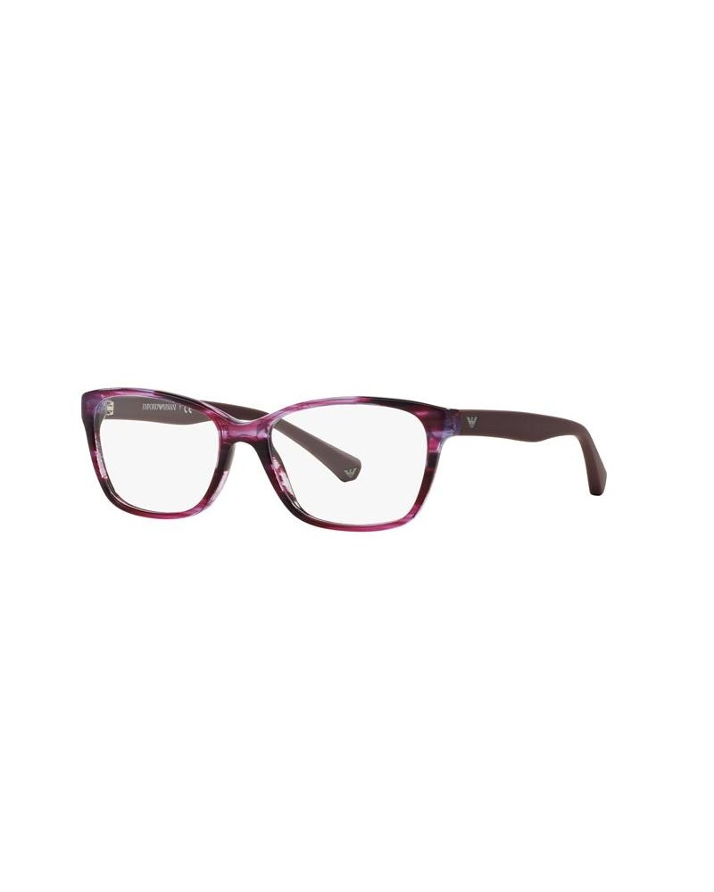 Okulary korekcyjne Emporio Armani EA 3060 52 5389 Fioletowe Damskie Kocie