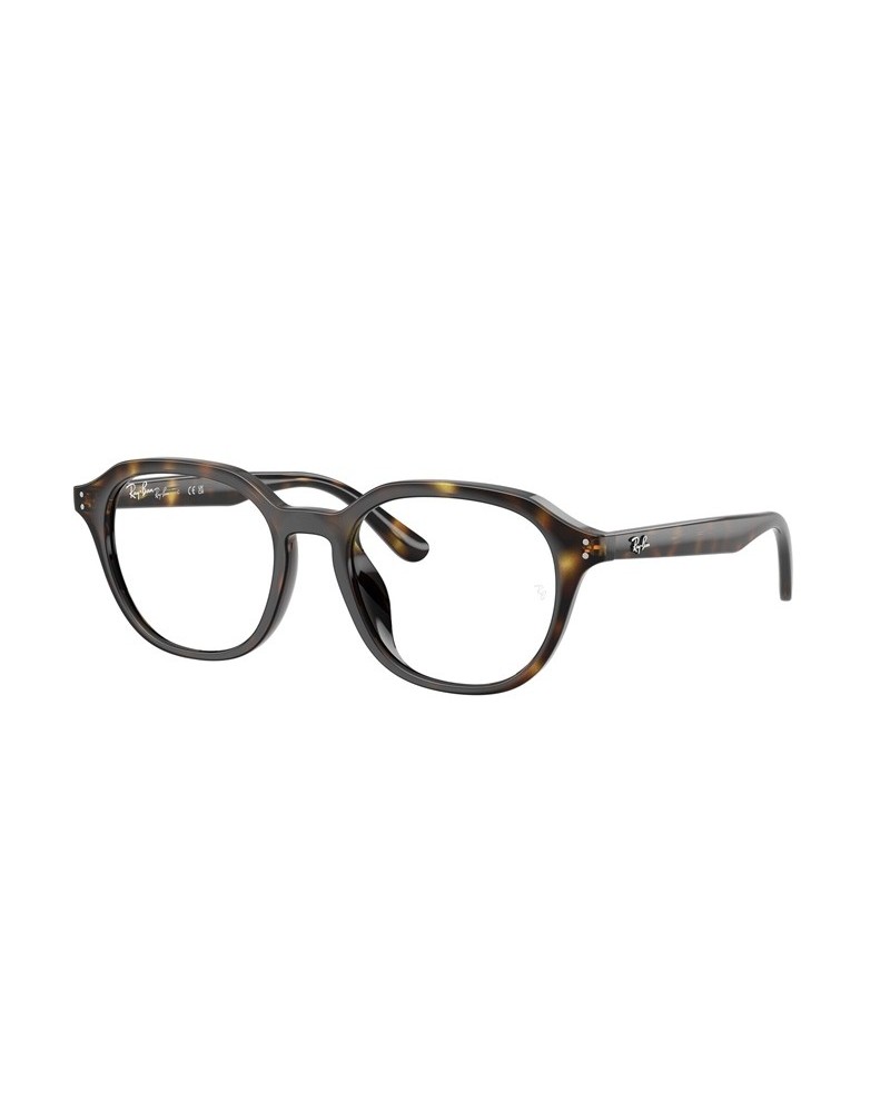 Okulary korekcyjne Ray-Ban RX 7259D 52 2012 Brązowe Męskie Prostokątne