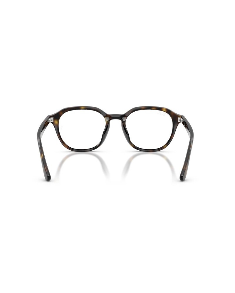 Okulary korekcyjne Ray-Ban RX 7259D 52 2012 Brązowe Męskie Prostokątne