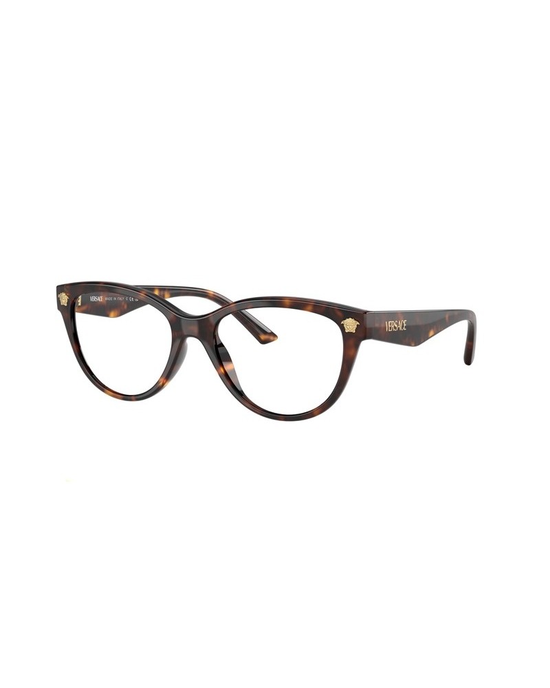 Okulary korekcyjne Versace VE 3365U 54 108 Brązowe Damskie Kocie