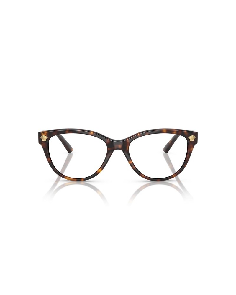 Okulary korekcyjne Versace VE 3365U 54 108 Brązowe Damskie Kocie