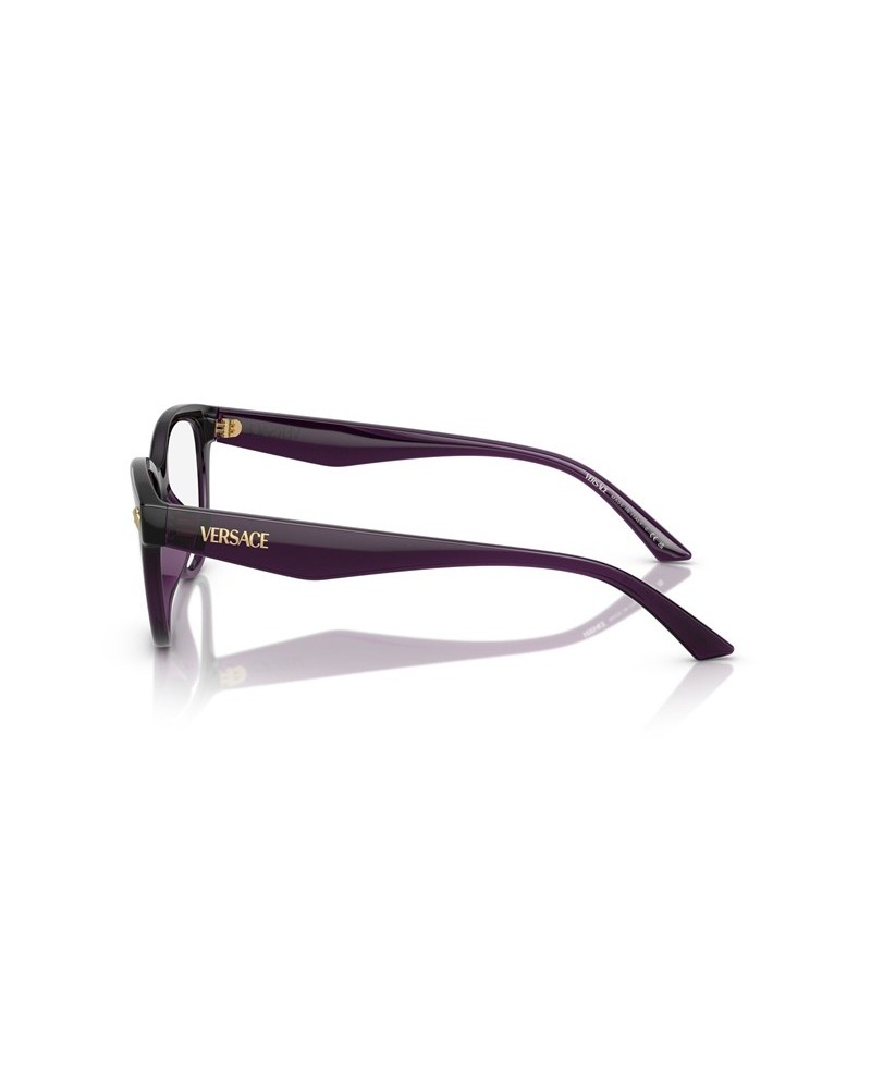 Okulary korekcyjne Versace VE 3365U 54 5263 Fioletowe Damskie Kocie