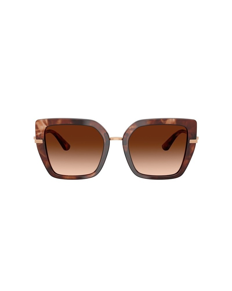 Okulary przeciwsłoneczne Dolce & Gabbana DG 4474 53 322274 Brązowe Damskie Motylki