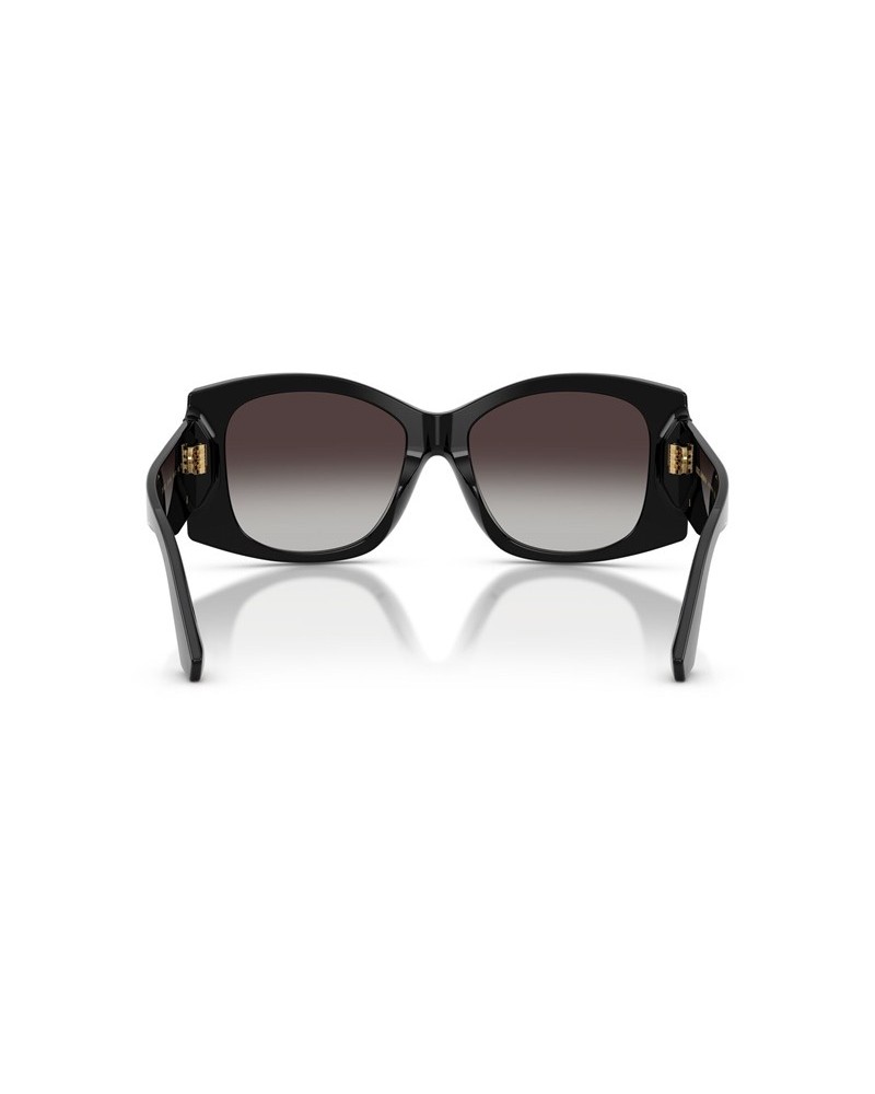 Okulary przeciwsłoneczne Dolce & Gabbana DG 4501 54 501/8G Czarne Damskie Motylki