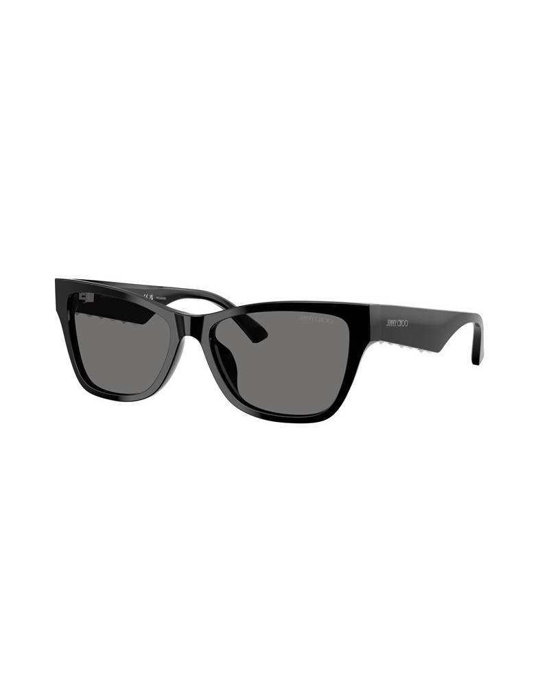 Okulary przeciwsłoneczne Jimmy Choo JC 5024HU 55 500081 Czarne Damskie Prostokątne