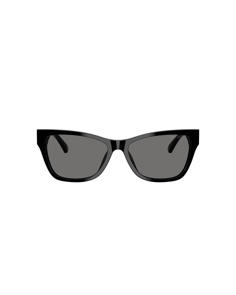 Okulary przeciwsłoneczne Jimmy Choo JC 5024HU 55 500081 Czarne Damskie Prostokątne