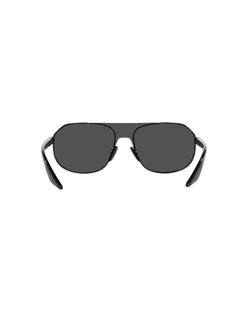 Okulary przeciwsłoneczne Prada PS 53YS 40 1AB06F Czarne Męskie Prostokątne