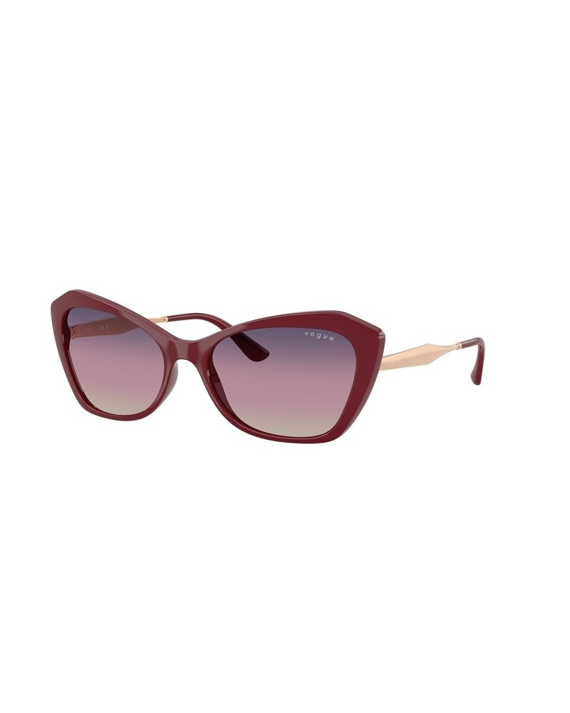 Okulary przeciwsłoneczne Vogue VO 5626S 56 2875U6 Czerwone Damskie Geometryczne